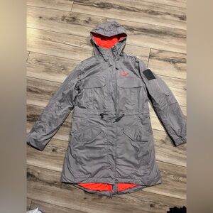 Kari Traa Gray and orange parka